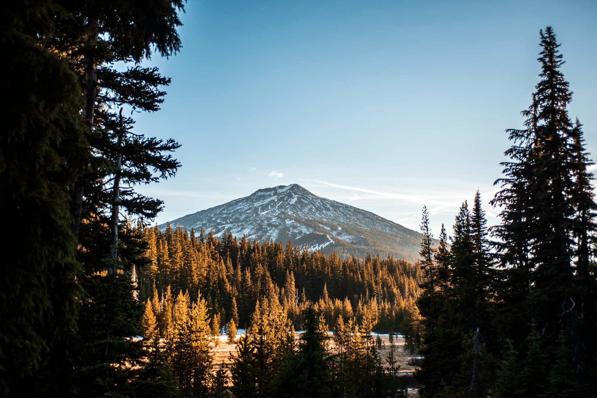 The Old Mill District in Bend, Oregon along the Deschutes River